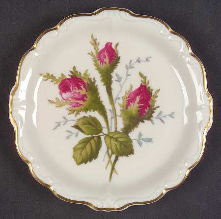 Moss Rose (Pompadour, Ivory Body, Off Center) Coaster