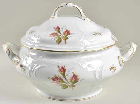 Moss Rose (Sans Souci, White) Tureen &  Lid by Rosenthal - Continental