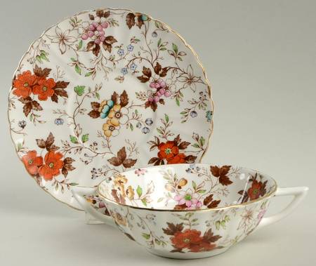 The Gatineau Flat Cream Soup Bowl & Saucer Set