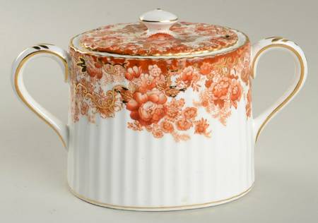 Victorian Rust Sugar Bowl & Lid