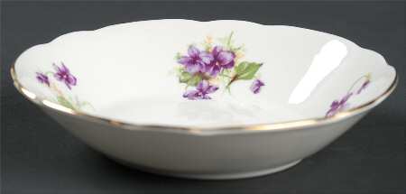 Violet (Scalloped) Fruit/Dessert (Sauce) Bowl