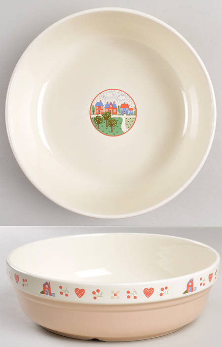 Heart and Home 9" Round Vegetable Bowl