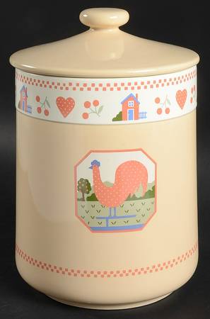 Heart and Home Cookie Jar & Lid