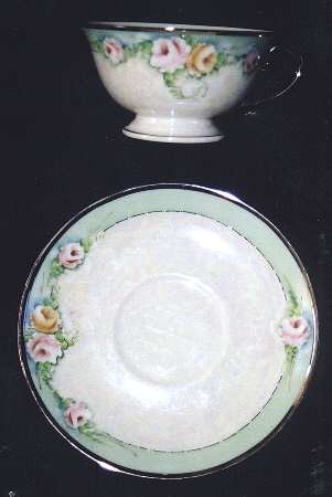 Green Grace Footed Cup & Saucer Set