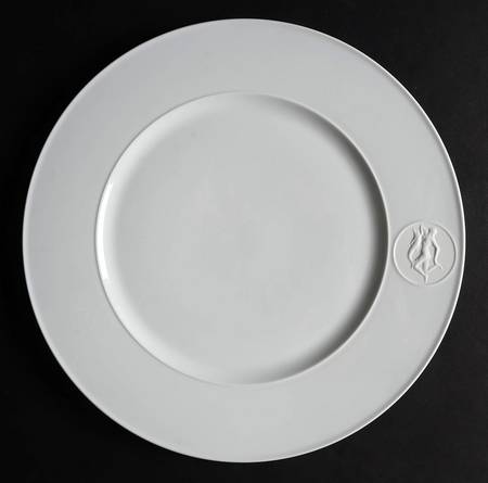 Arcadia Cream--White Large Dinner Plate