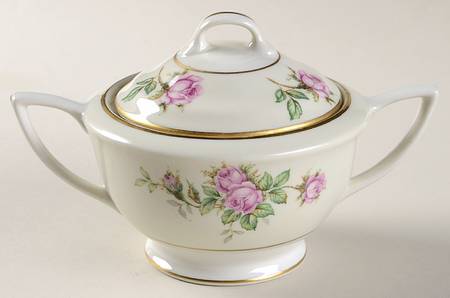 Classic Rose Sugar Bowl & Lid