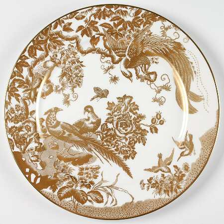 Gold Aves Service Plate (Charger)