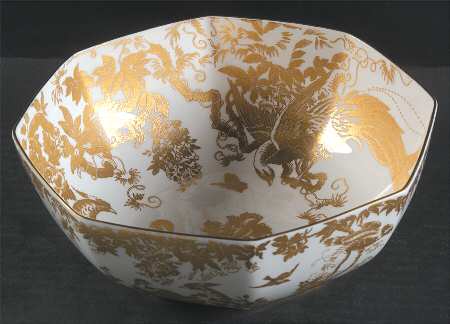 Gold Aves 8" Octagonal Vegetable Bowl
