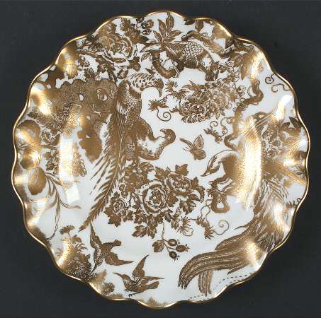 Gold Aves Sheffield Dessert Plate