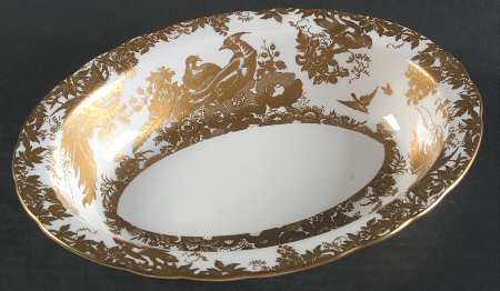 Gold Aves 9" Oval Vegetable Bowl