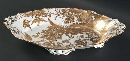 Gold Aves Oval Dessert Dish