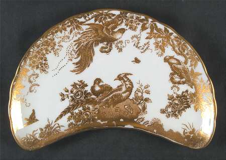 Gold Aves Crescent Salad Plate
