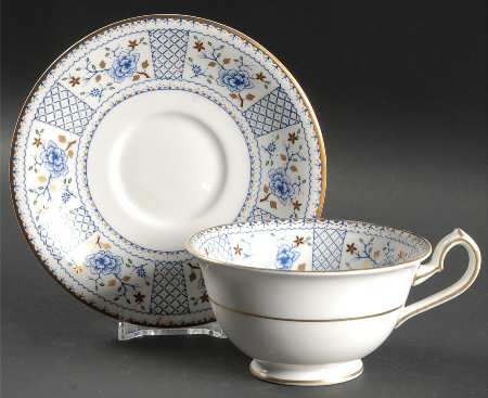 Mandarin Blue Footed Cup & Saucer Set