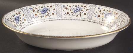 Mandarin Blue 10" Oval Vegetable Bowl