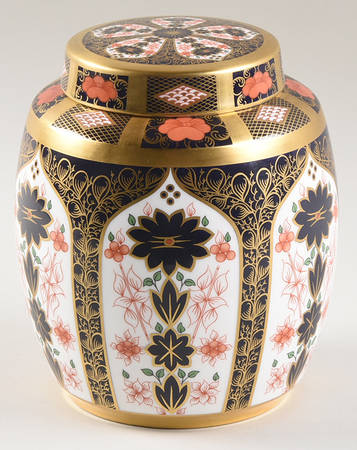 Old Imari 7" Ginger Jar & Lid