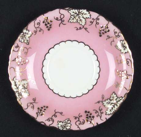 Vine Pink (Salmon, Cream Leaves, No Floral Center) by Royal Crown Derby