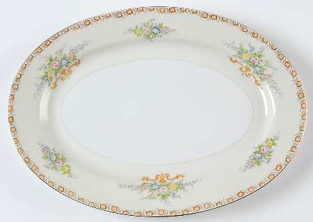 RCJ3 12" Oval Serving Platter by Royal China Japan