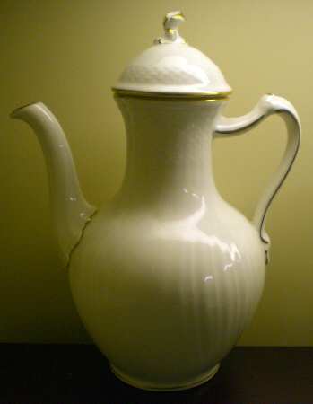 21 (Embossed Swirl Rim) Coffee Pot & Lid by Royal Copenhagen
