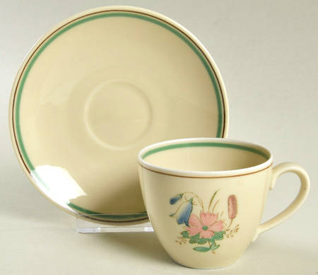25 Flat Cup & Saucer Set by Royal Copenhagen