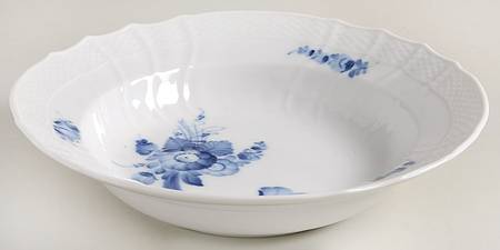 Blue Flowers (Curved) Rim Soup Bowl by Royal Copenhagen