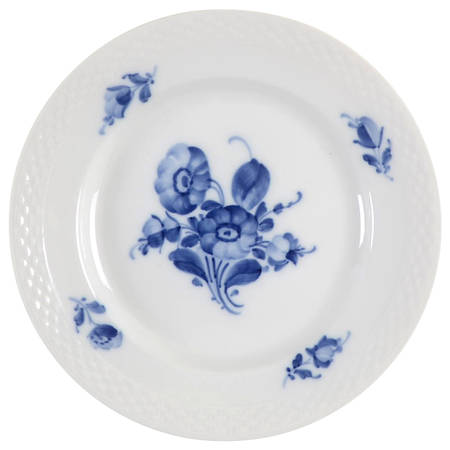 Blue Flowers Braided Bread & Butter Plate