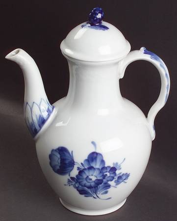 Blue Flowers Braided Small Coffee Pot & Lid