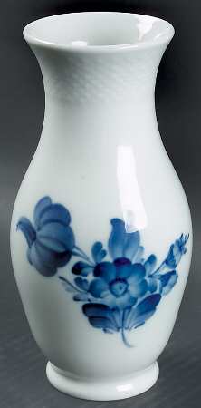 Blue Flowers Braided 7" Vase
