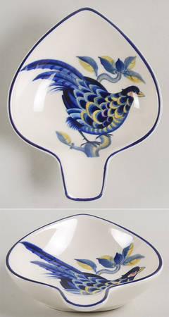 Blue Pheasant Small Ashtray