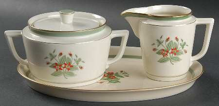 Fensmark Creamer & Sugar with Lid & Tray Set