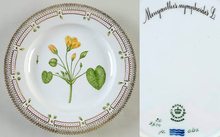 Flora Danica (1961 To Current) Dinner Plate-Menyanthes nymphoides L