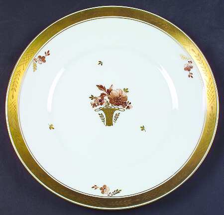 Golden Basket Dinner Plate