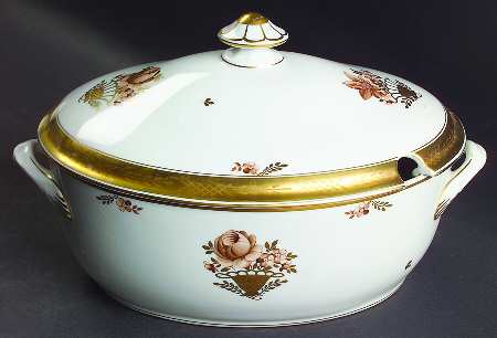 Golden Basket Oval Tureen & Lid