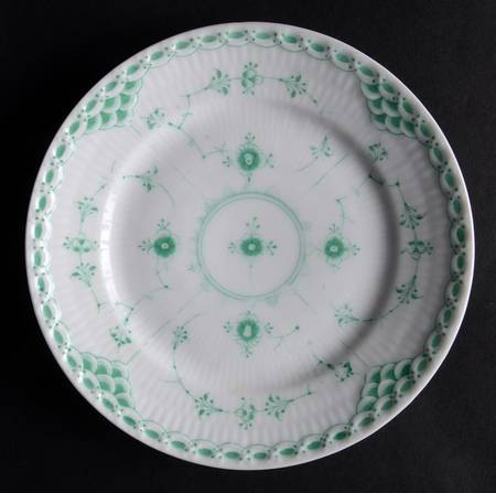 Green Fluted Bread & Butter Plate