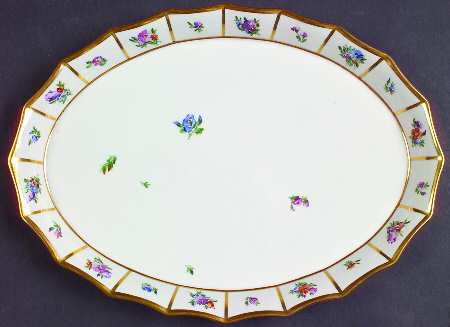 Henriette 11" Oval Serving Platter by Royal Copenhagen