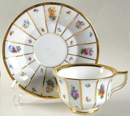 Henriette Footed Cup & Saucer Set by Royal Copenhagen
