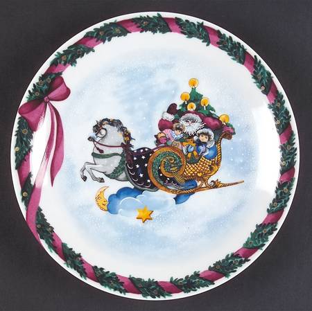Jingle Bells Salad/Dessert Plate by Royal Copenhagen