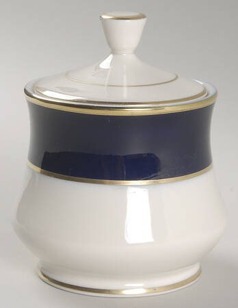 Cobalt Blue Sugar Bowl & Lid