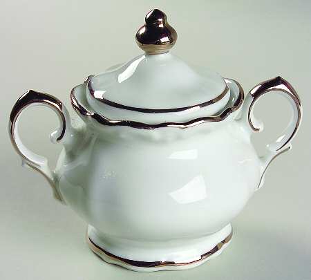 Elegance (Platinum) Sugar Bowl & Lid