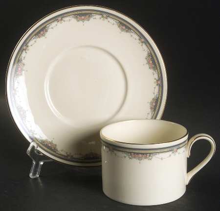 Albany Flat Cup & Saucer Set