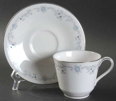 Angelique Flat Cup & Saucer Set