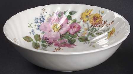 Arcadia (New, Smooth, Brown Green Backstamp) Fruit/Dessert (Sauce) Bowl