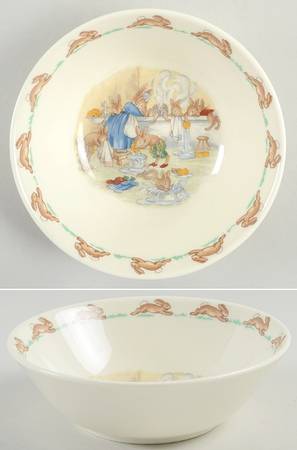 Bunnykins (Albion Shape) Coupe Cereal Bowl by Royal Doulton