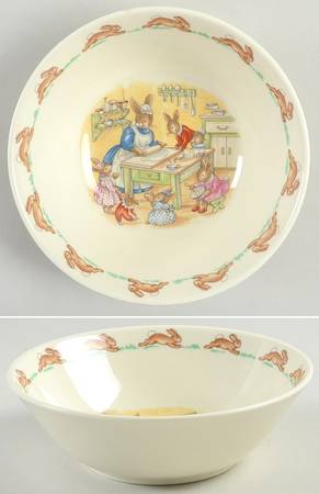 Bunnykins (Albion Shape) Coupe Cereal Bowl by Royal Doulton