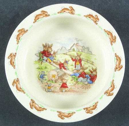 Bunnykins (Albion Shape) Plate-Baby/Round 6"