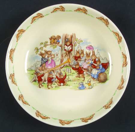 Bunnykins (Albion Shape) Coupe Soup/Porridge Bowl by Royal Doulton