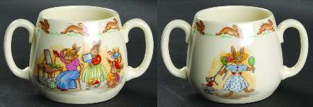 Bunnykins (Albion Shape) 2 Handle Don Mug by Royal Doulton