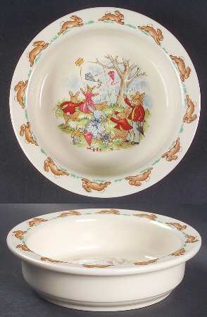Bunnykins (Albion Shape) 6" Round Baby Plate by Royal Doulton