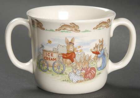 Bunnykins (Albion Shape) 2 Handled Hug a Mug Mug by Royal Doulton