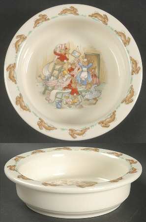 Bunnykins (Albion Shape) 6" Round Baby Plate by Royal Doulton