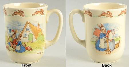 Bunnykins (Albion Shape) 1 Handle Don Beaker by Royal Doulton